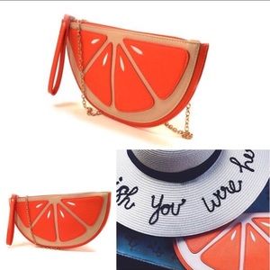*ONE LEFT!* Orange Slice Crossbody Bag